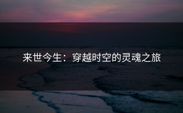 来世今生：穿越时空的灵魂之旅